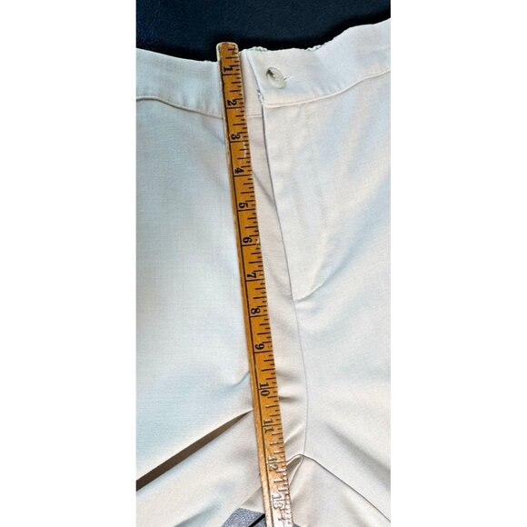 Fashion Women's Beige Flare Leg Pants Elastic Waist Trouser Size M CY-0624 - Picture 4 of 9